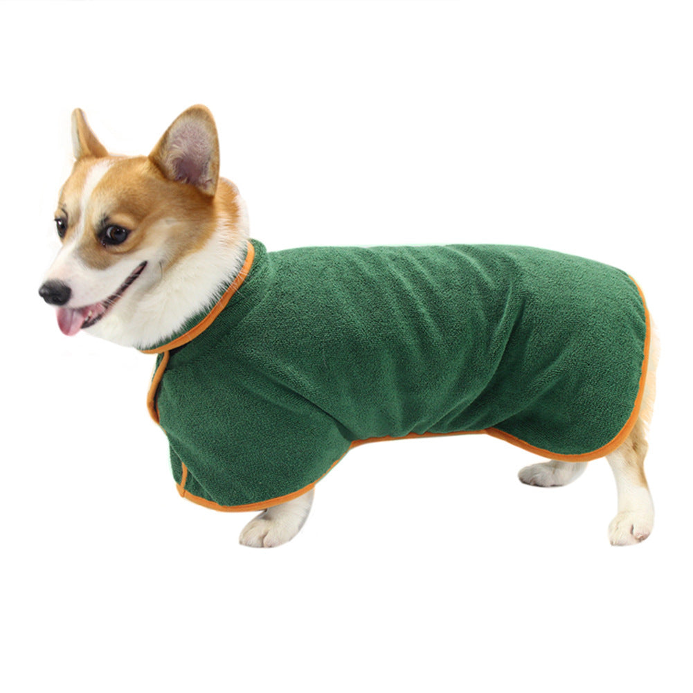 Peignoir absorbant pour chien