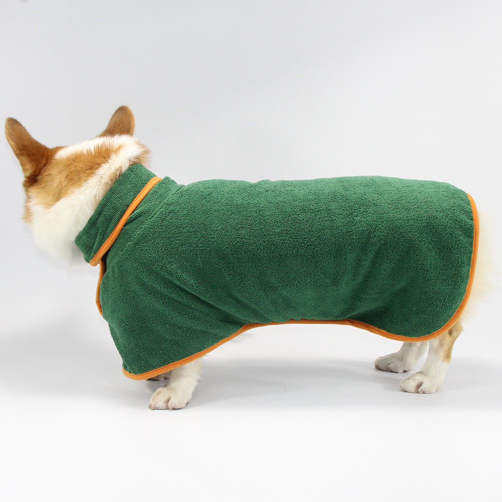 Peignoir absorbant pour chien