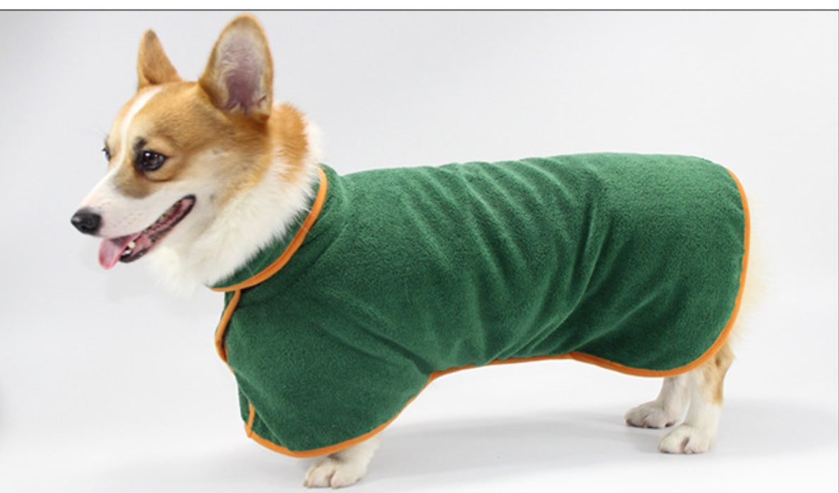 Peignoir absorbant pour chien
