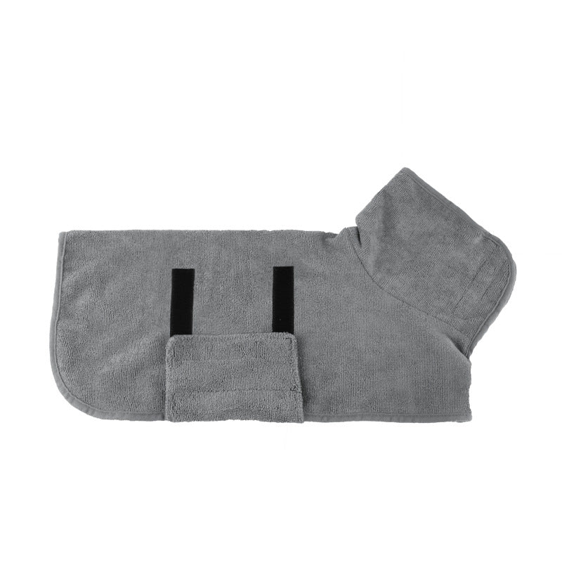 Peignoir absorbant pour chien
